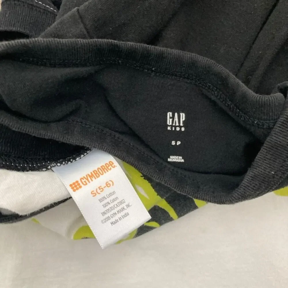 Gap Kids & Gymboree Halloween Tee Bundle - Skeleton Spider 5/6 Small